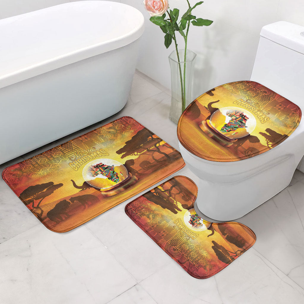 African Flags Map Christmas Bathroom Set Afro Heritage