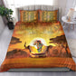 African Flags Map Christmas Bedding Set Afro Heritage