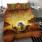 African Flags Map Christmas Bedding Set Afro Heritage