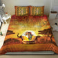 African Flags Map Christmas Bedding Set Afro Heritage