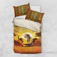 African Flags Map Christmas Bedding Set Afro Heritage