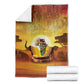 African Flags Map Christmas Blanket Afro Heritage
