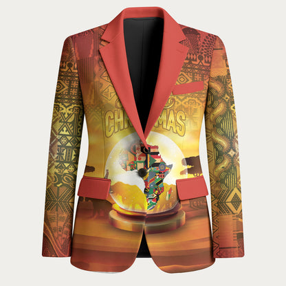 African Flags Map Christmas Blazer Afro Heritage