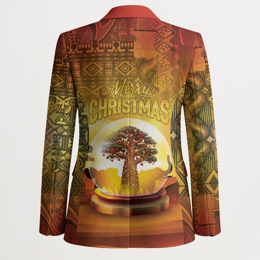 African Flags Map Christmas Blazer Afro Heritage
