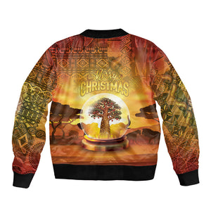 African Flags Map Christmas Bomber Jacket Afro Heritage