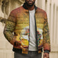African Flags Map Christmas Bomber Puffer Jacket Afro Heritage