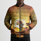 African Flags Map Christmas Bomber Puffer Jacket Afro Heritage
