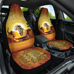 African Flags Map Christmas Car Seat Cover Afro Heritage