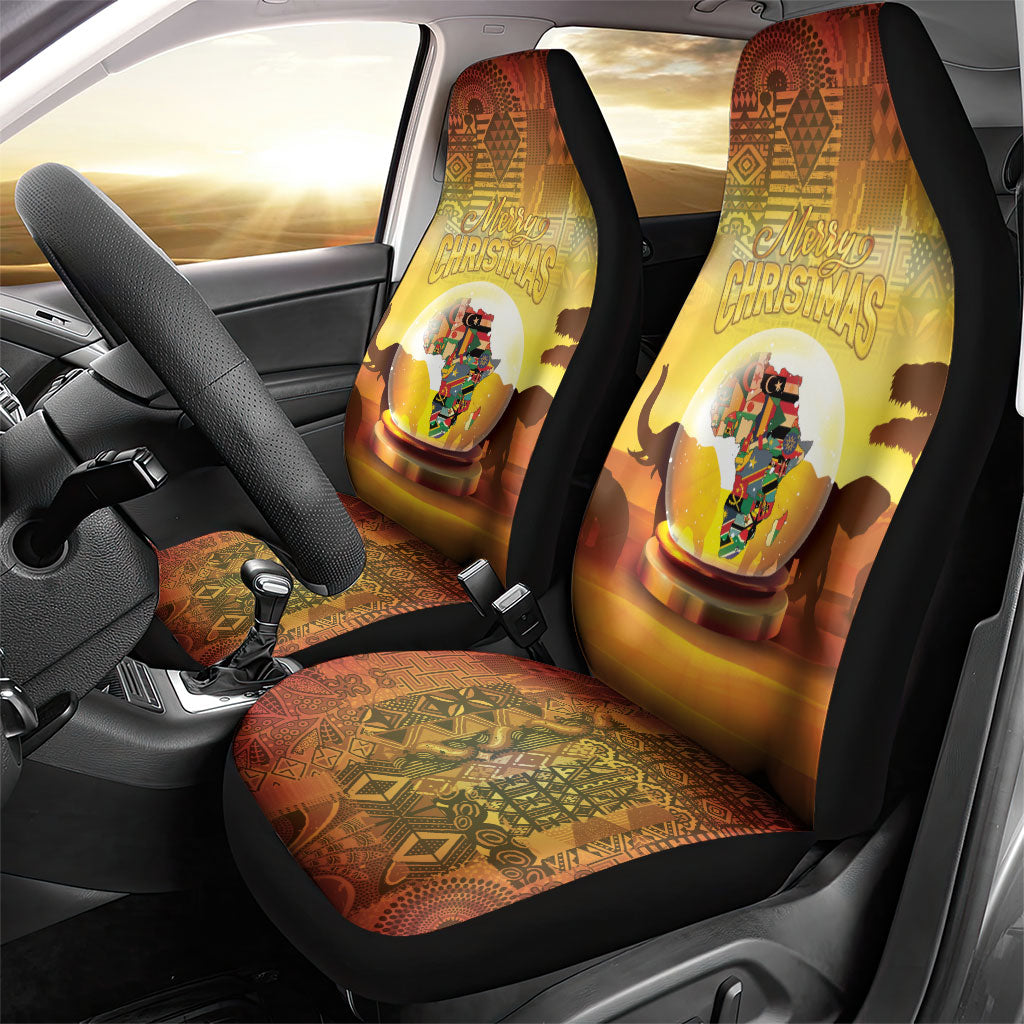 African Flags Map Christmas Car Seat Cover Afro Heritage