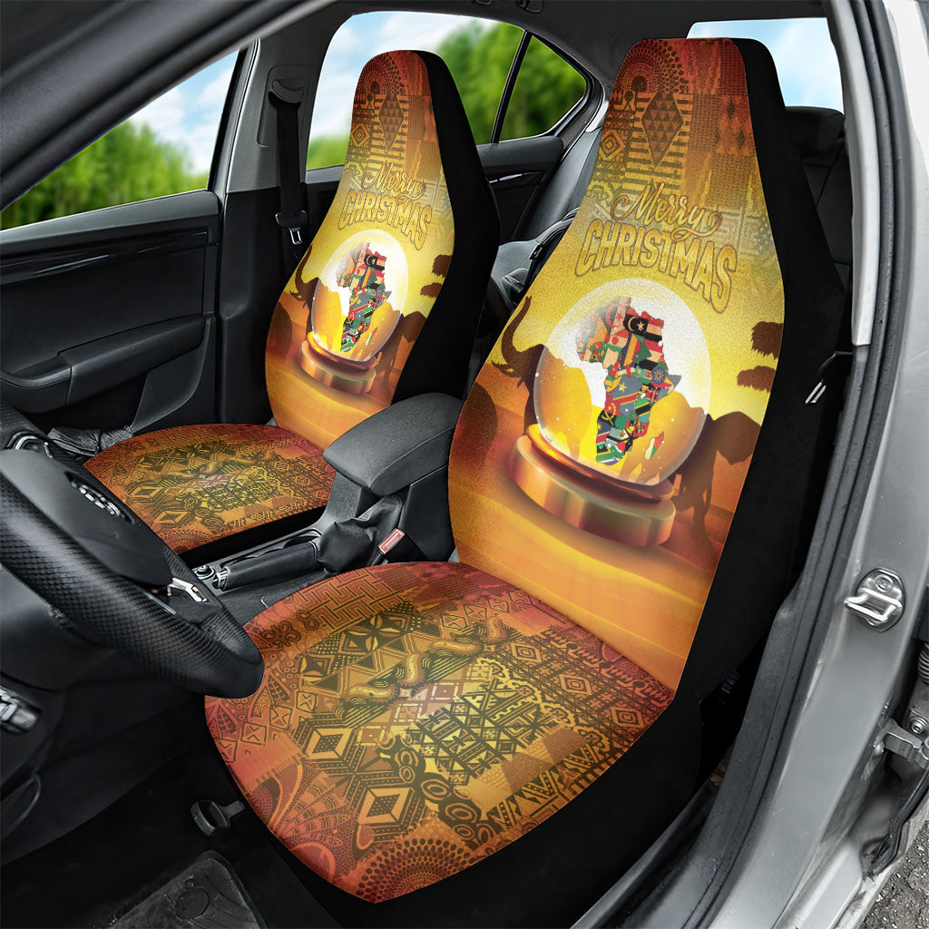 African Flags Map Christmas Car Seat Cover Afro Heritage