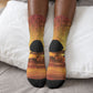 African Flags Map Christmas Crew Socks Afro Heritage