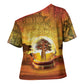 African Flags Map Christmas Cross Shoulder Shirt Afro Heritage