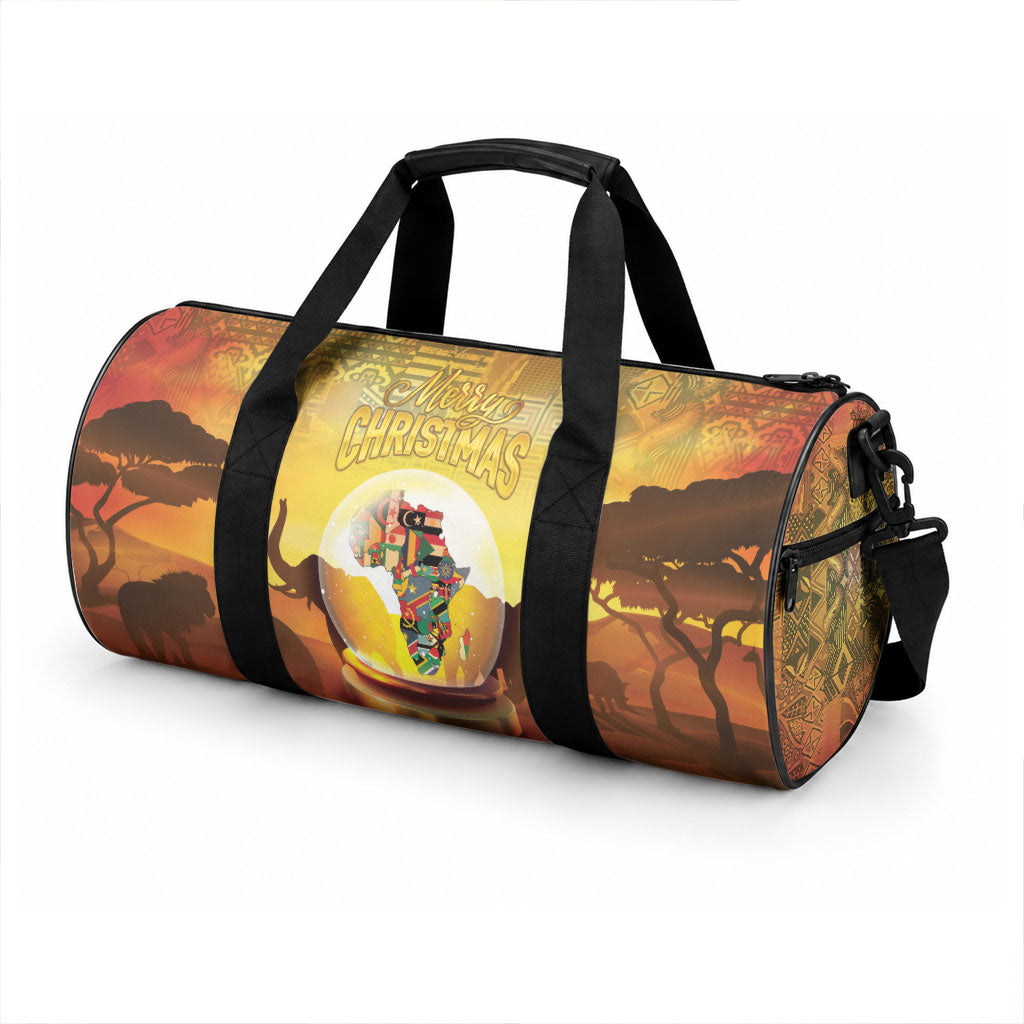 African Flags Map Christmas Duffle Bag Afro Heritage