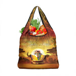 African Flags Map Christmas Grocery Bag Afro Heritage