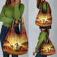 African Flags Map Christmas Grocery Bag Afro Heritage