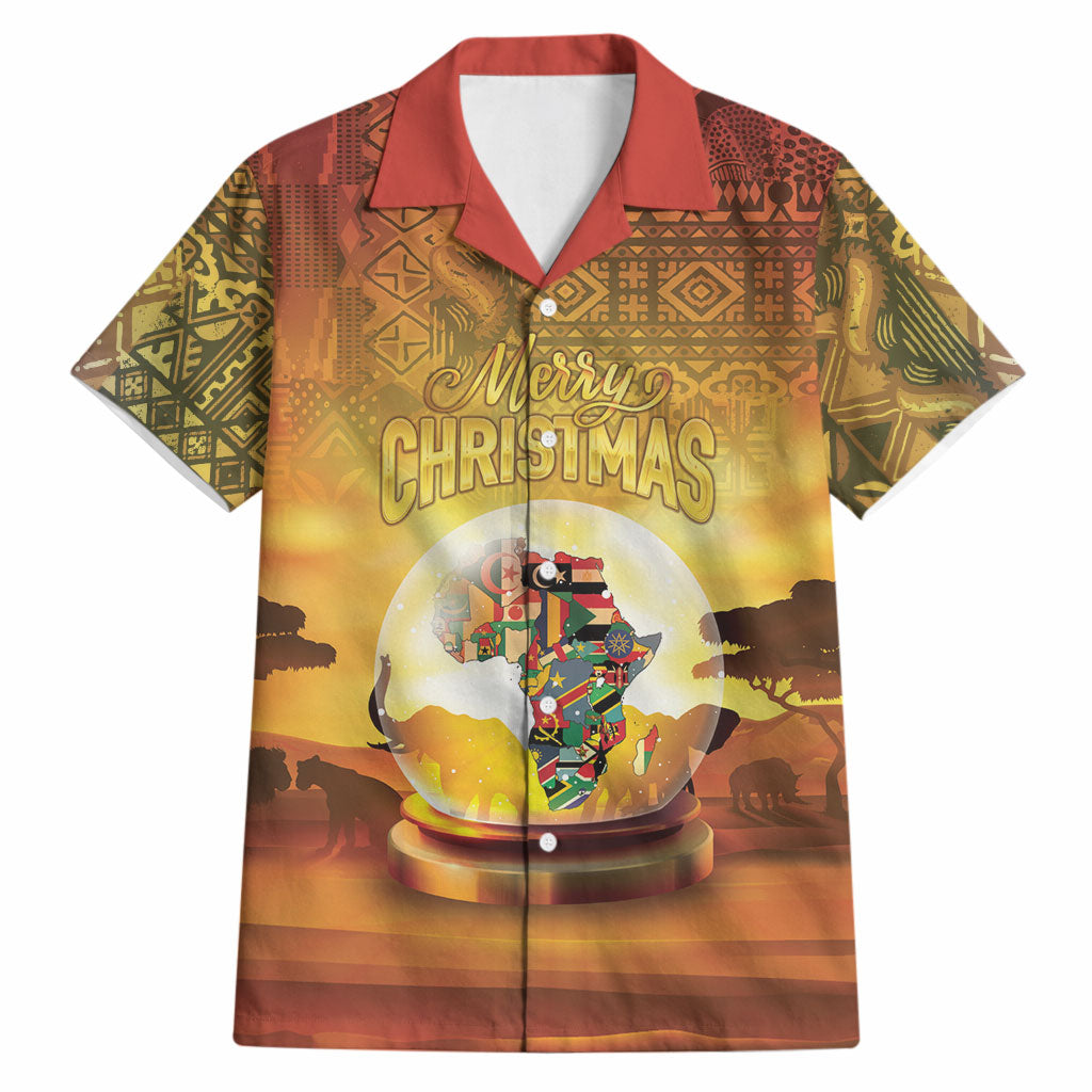 African Flags Map Christmas Hawaiian Shirt Afro Heritage