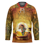 African Flags Map Christmas Hockey Jersey Afro Heritage