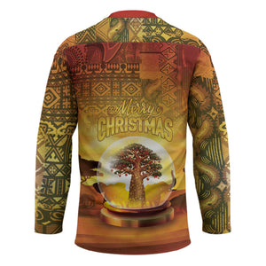 African Flags Map Christmas Hockey Jersey Afro Heritage