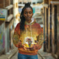 African Flags Map Christmas Hoodie Afro Heritage