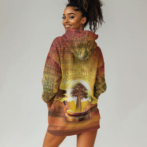African Flags Map Christmas Hoodie Dress Afro Heritage