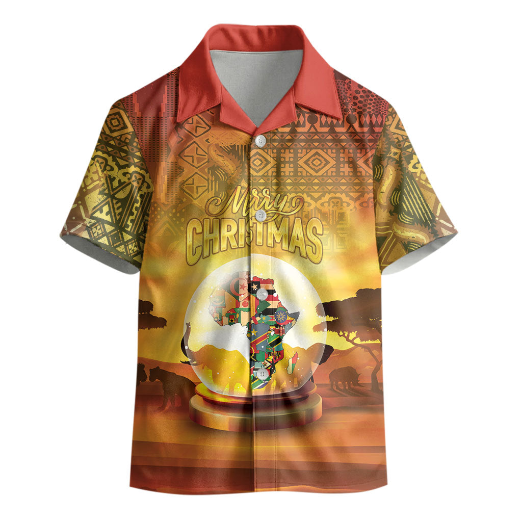African Flags Map Christmas Kid Hawaiian Shirt Afro Heritage
