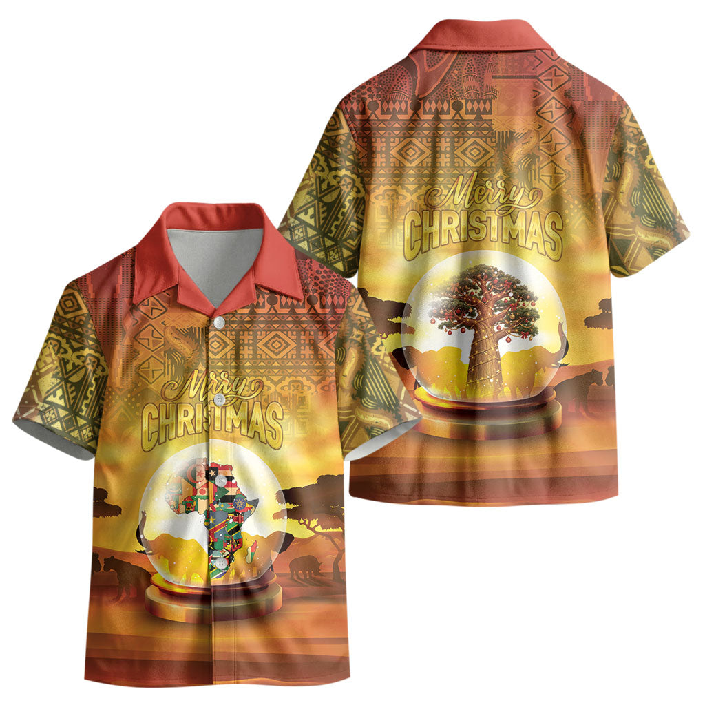 African Flags Map Christmas Kid Hawaiian Shirt Afro Heritage