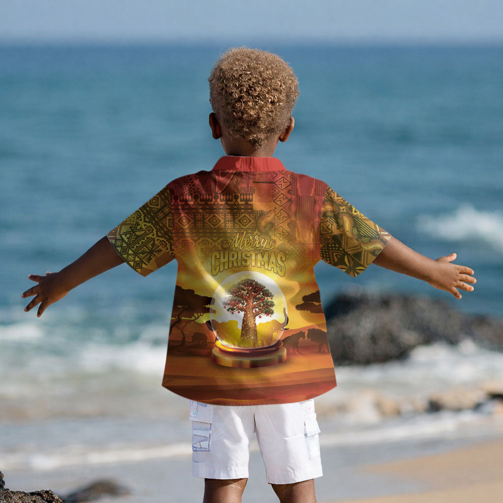 African Flags Map Christmas Kid Hawaiian Shirt Afro Heritage