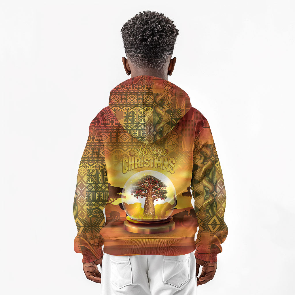 African Flags Map Christmas Kid Hoodie Afro Heritage