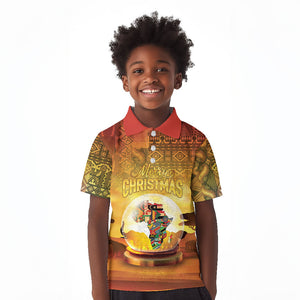 African Flags Map Christmas Kid Polo Shirt Afro Heritage