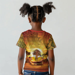 African Flags Map Christmas Kid T shirt Afro Heritage