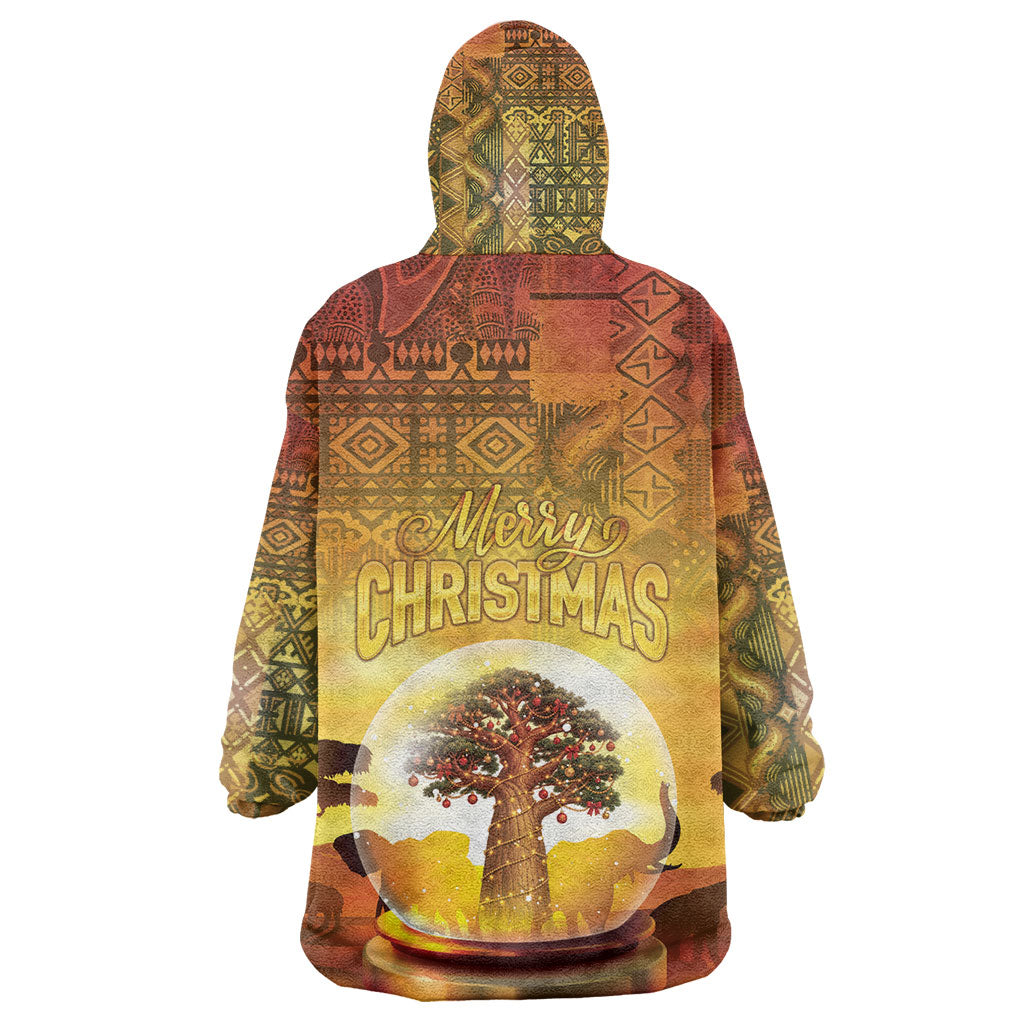 African Flags Map Christmas Kid Wearable Blanket Hoodie Afro Heritage