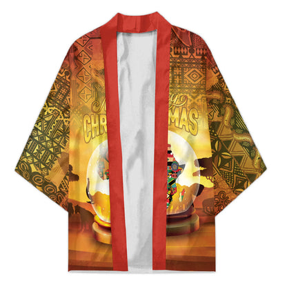 African Flags Map Christmas Kimono Afro Heritage