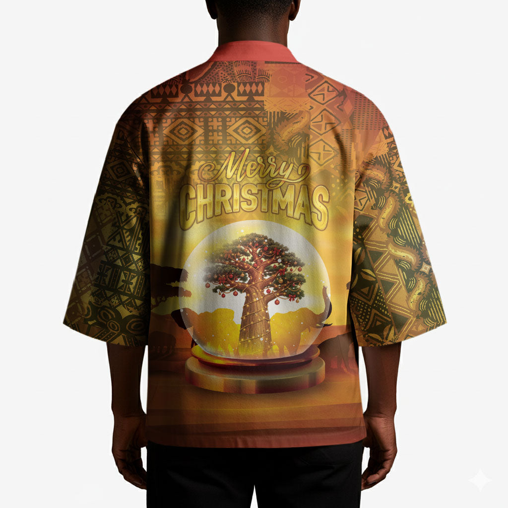 African Flags Map Christmas Kimono Afro Heritage