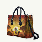 African Flags Map Christmas Leather Bag Afro Heritage