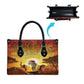 African Flags Map Christmas Leather Bag Afro Heritage