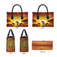 African Flags Map Christmas Leather Bag Afro Heritage