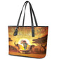 African Flags Map Christmas Leather Tote Bag Afro Heritage