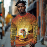 African Flags Map Christmas Long Sleeve Shirt Afro Heritage