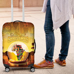 African Flags Map Christmas Luggage Cover Afro Heritage