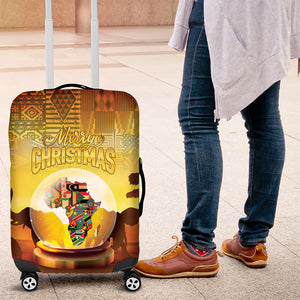 African Flags Map Christmas Luggage Cover Afro Heritage
