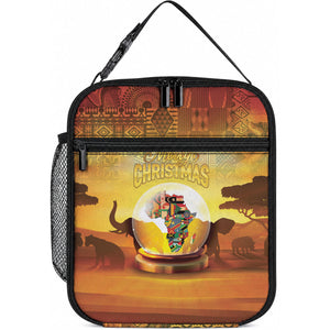 African Flags Map Christmas Lunch Bag Afro Heritage
