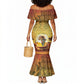 African Flags Map Christmas Mermaid Dress Afro Heritage