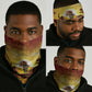 African Flags Map Christmas Neck Gaiter Afro Heritage