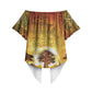 African Flags Map Christmas Off Shoulder Wrap Waist Top Afro Heritage
