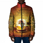 African Flags Map Christmas Padded Jacket Afro Heritage