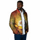 African Flags Map Christmas Padded Jacket Afro Heritage