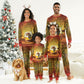 African Flags Map Christmas Pajama Set Afro Heritage