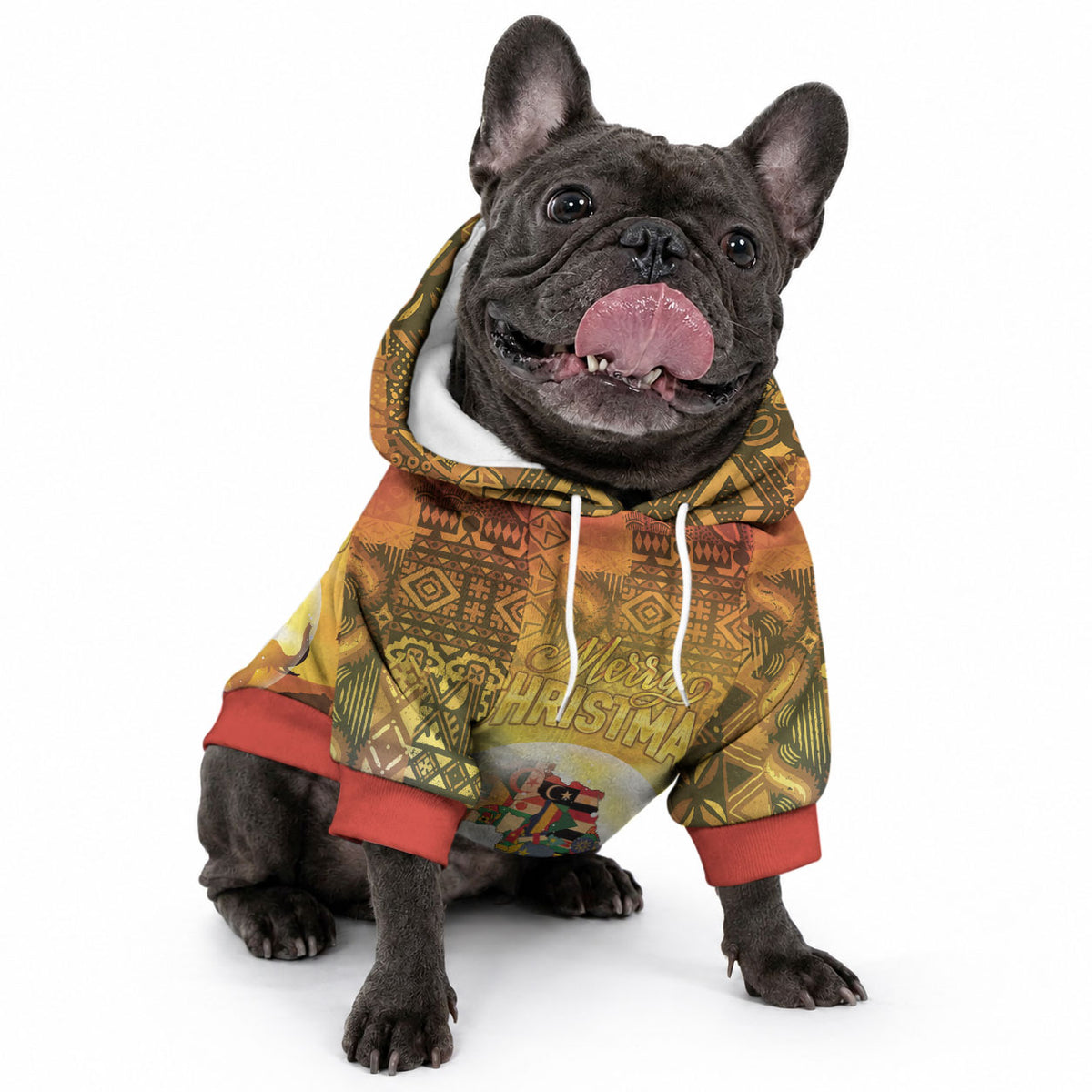 African Flags Map Christmas Pet Hoodie Afro Heritage
