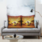 African Flags Map Christmas Pillow Cover Afro Heritage