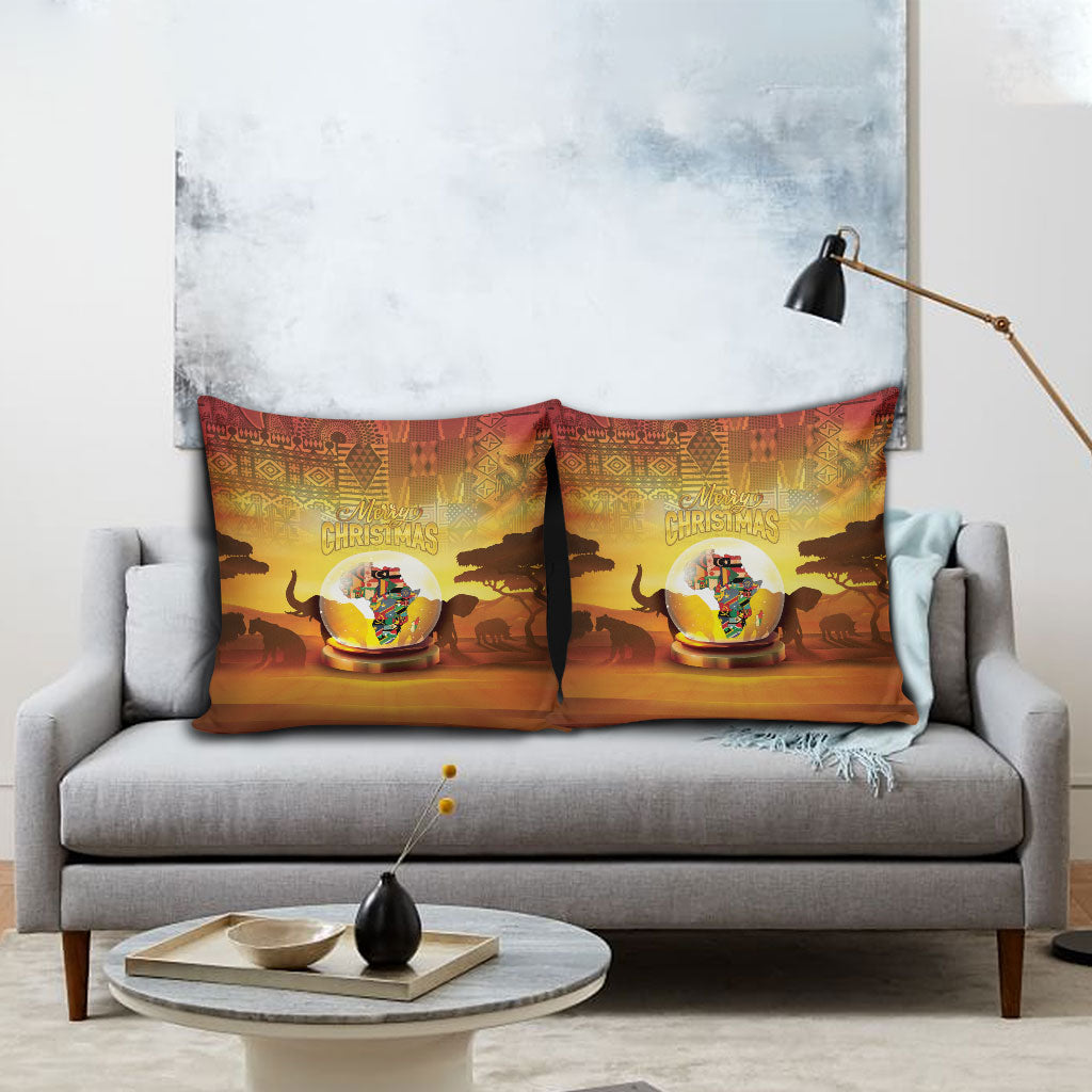 African Flags Map Christmas Pillow Cover Afro Heritage
